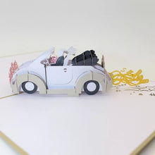Load image into Gallery viewer, 3D Wedding Car Popup Card (Greeting card)