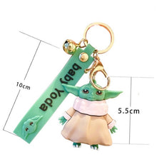 Load image into Gallery viewer, 3D Baby Yoda Keychain