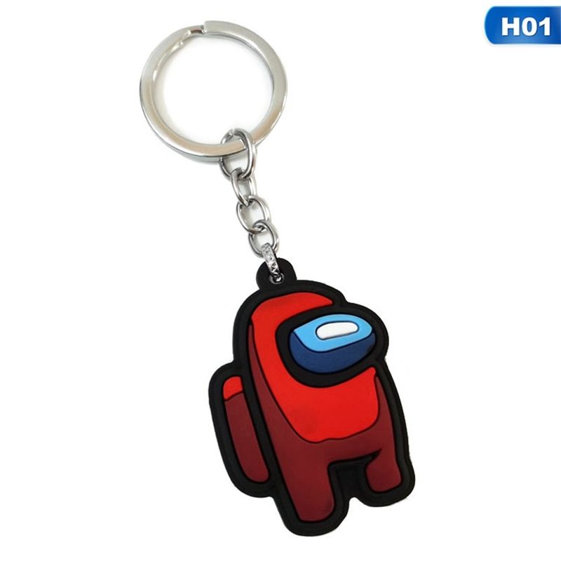 2D Among Us Pocket Keychains