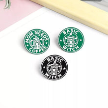 Load image into Gallery viewer, Starbucks Inspired Lapel Pin Badge (1pc)