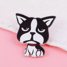 Load image into Gallery viewer, Sad Cat Lapel Pin Badge