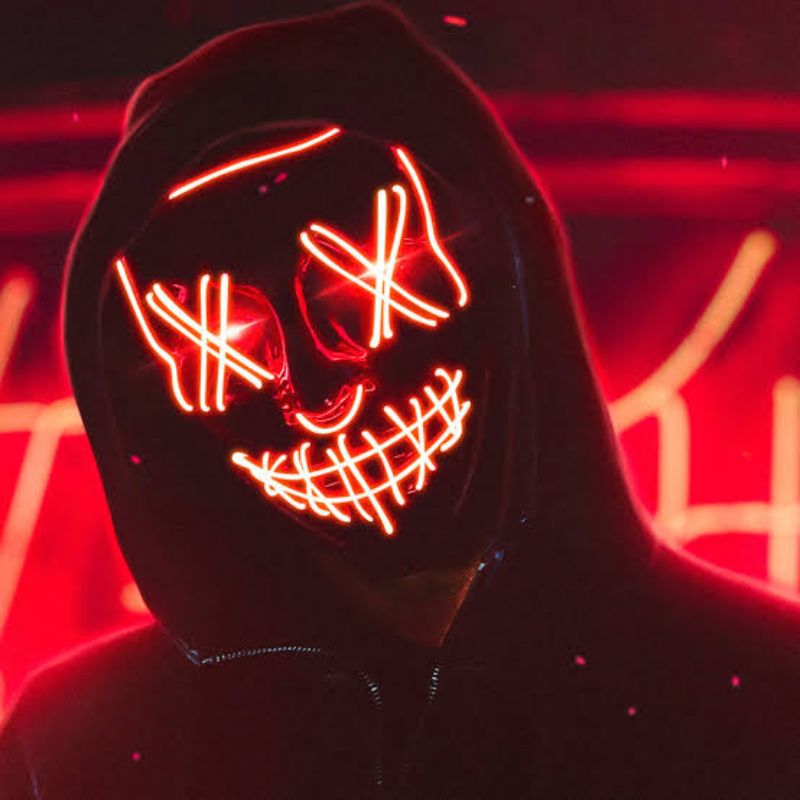 Neon LED Light Up Purge Mask (No COD)