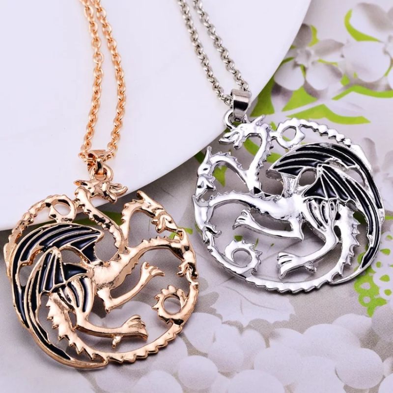 GOT 3 Dragons Targeryan Necklace