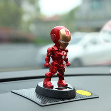 Load image into Gallery viewer, Ironman Bobblehead Solar Powered