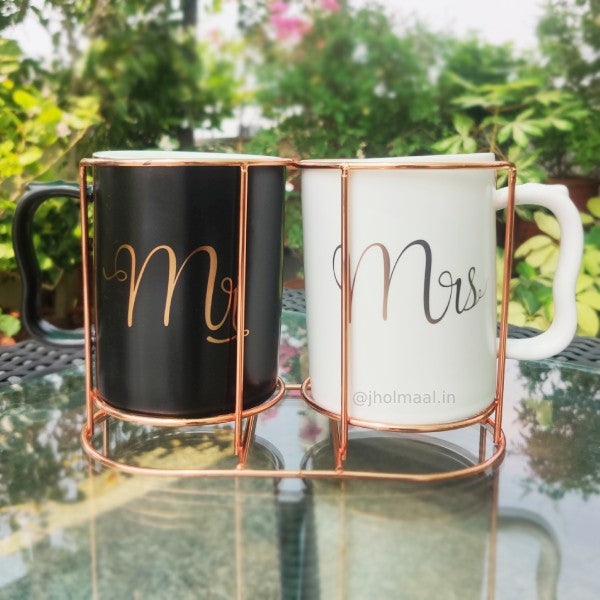 Mr & Mrs Mug Set (Matte finish)