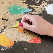 Load image into Gallery viewer, Scratch off World Map Wall Decal