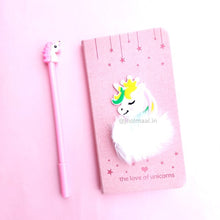 Load image into Gallery viewer, Unicorn Pen &amp; Diary Set