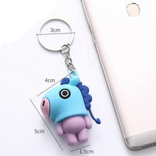 Load image into Gallery viewer, 3D BTS Cartoon Keychain