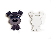 Load image into Gallery viewer, Schnauzer Dog Face Lapel Pin BadgeThe Jholmaal Store