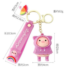 Load image into Gallery viewer, Winter Piggy Keychain (1pc)