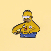 Load image into Gallery viewer, Simpsons Inspired Lapel Pin Badge (1pc)