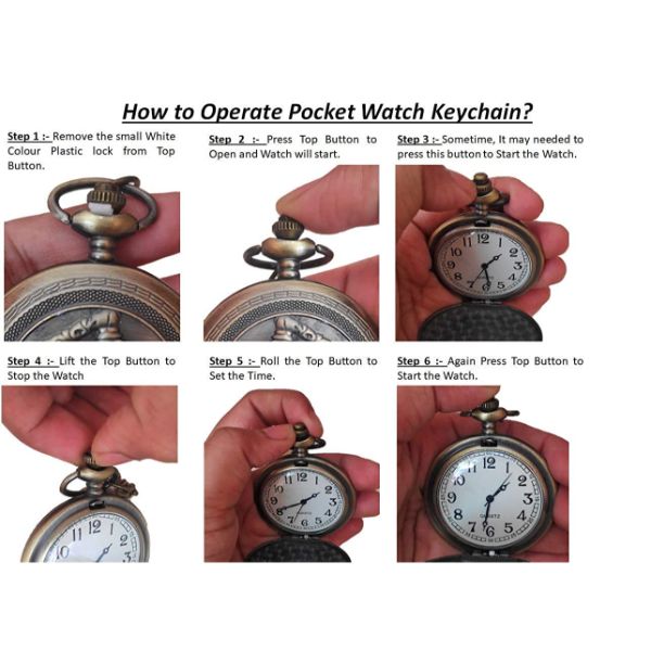 Leaf Quartz Pocket Watch