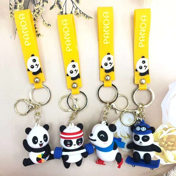 Sporty Pandas Keychain (1pc)