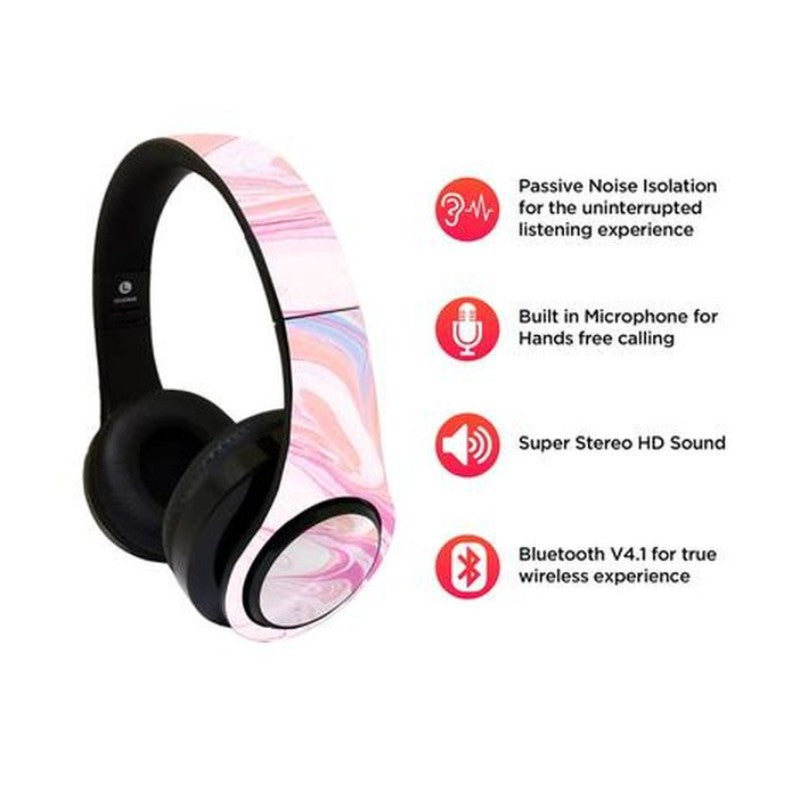 Pink Petals Wireless Headphones