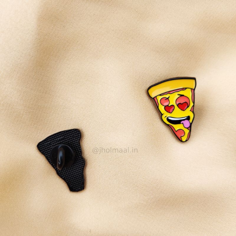 Single Pizza Lapel Pin Badge