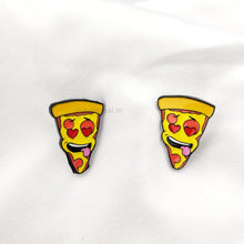 Load image into Gallery viewer, Single Pizza Lapel Pin Badge