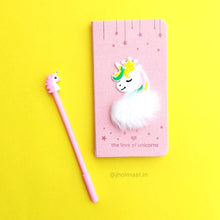 Load image into Gallery viewer, Unicorn Pen &amp; Diary Set