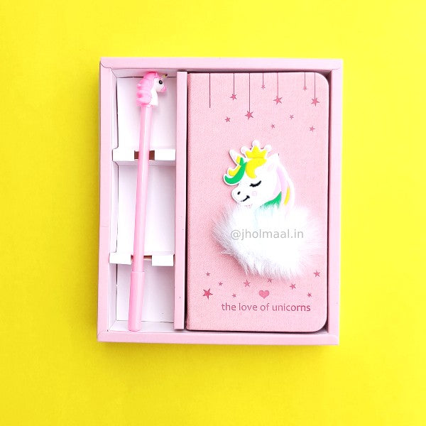 Unicorn Pen & Diary Set