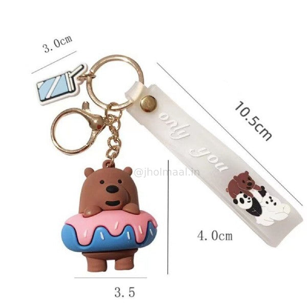 MINISO We Bare Bears Collection 4.0 3D Key Charm